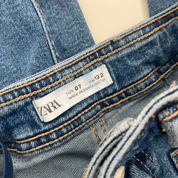 Zara Patch-Pocket Wide Leg Jeans - 7 - Picture 3 of 7